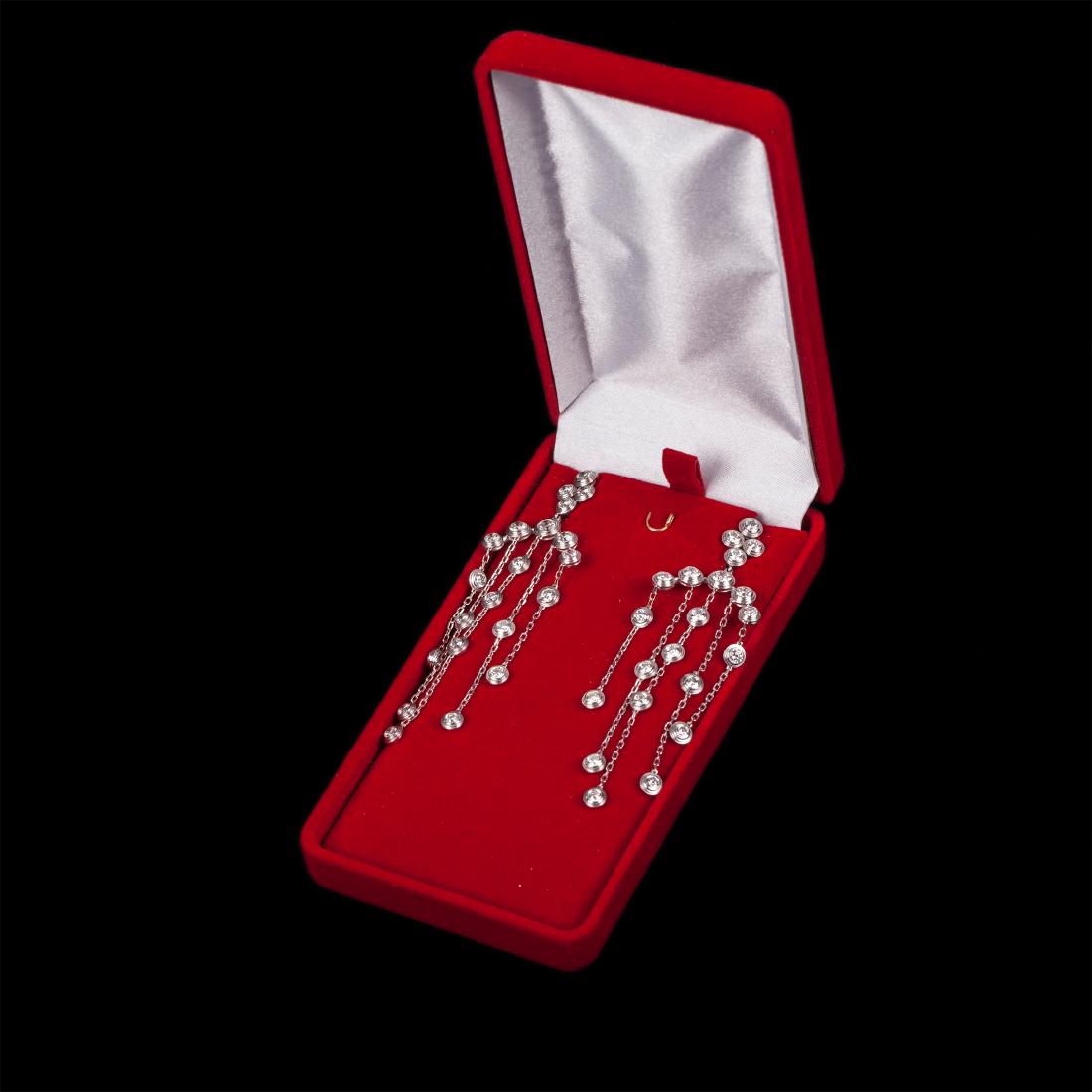 Cartier 18K Diamond Earrings "Diamants Legers De — image 6