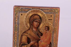Russian icon of Mother of God of Tikhvin. — image 2