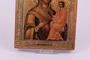 Russian icon of Mother of God of Tikhvin. — image 3