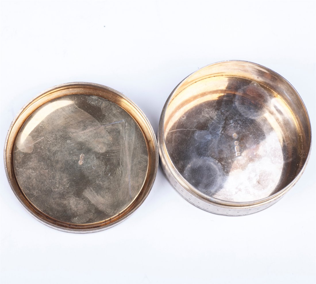 Antique silver and purple enamel box — image 3