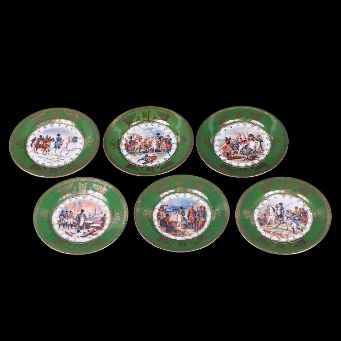 Porcelain plates depicting scenes from Napoleon's — image 1