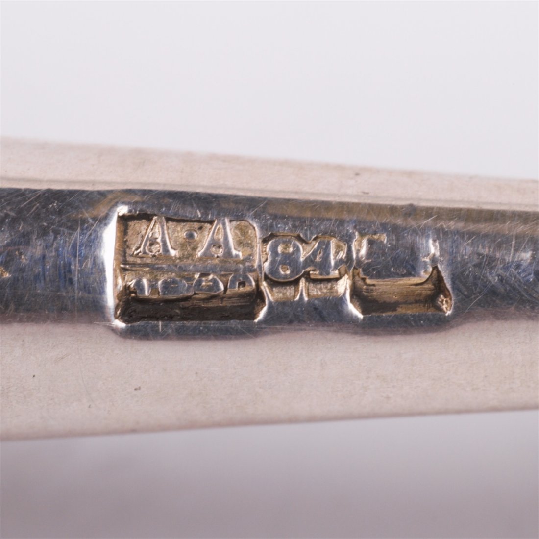 Russian silver and niello spoon with Moscow Kremlin — image 4