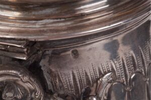 French set of 4 pieces in a oak box. — image 8