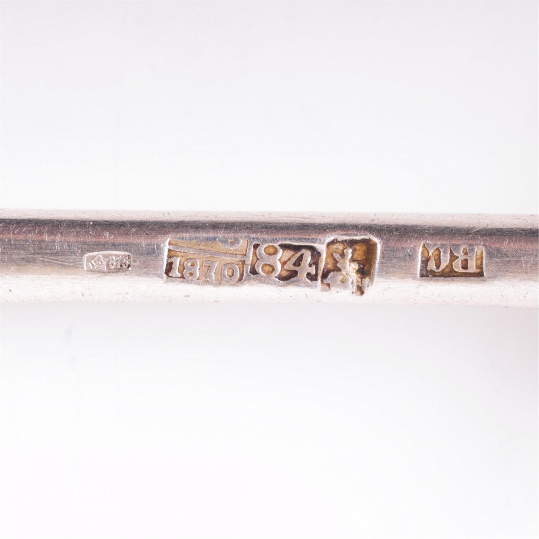 Silver-gilt and niello spoon with Moscow Kremlin view — image 3