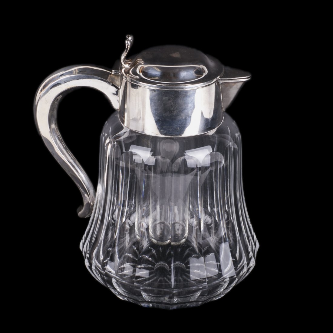 Antique German silver jug with cooling element — image 1