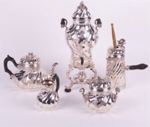 French silver service of 5 pieces."Cardeilhac". — image 1