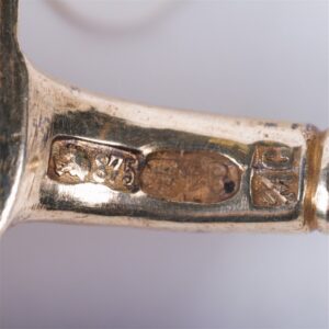 Russian silver-gilt and niello spoon-stainer — image 3