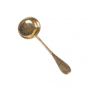 Russian silver-gilt and niello spoon-stainer — image 4