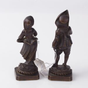 Bronze figures. "Boy and girl" — image 3