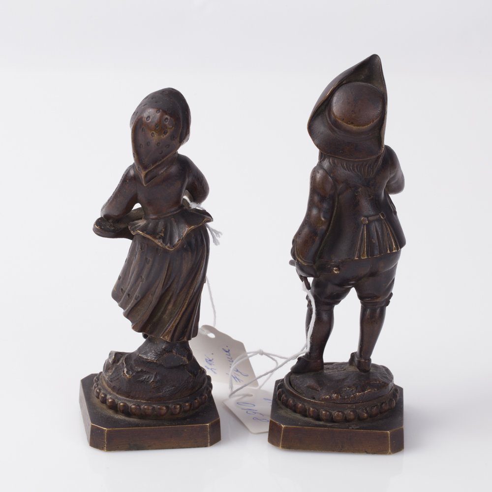 Bronze figures. "Boy and girl" — image 3