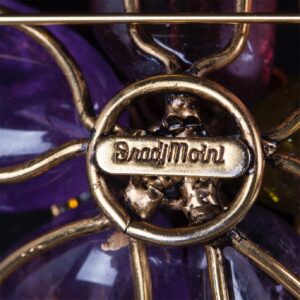 Moini Iradj brooch. Amethysts, tourmalines and citrines — image 4