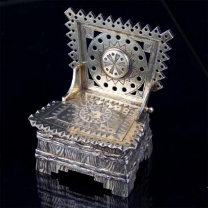 Russian imperial silver salt cellar by I.Sazikov — image 3