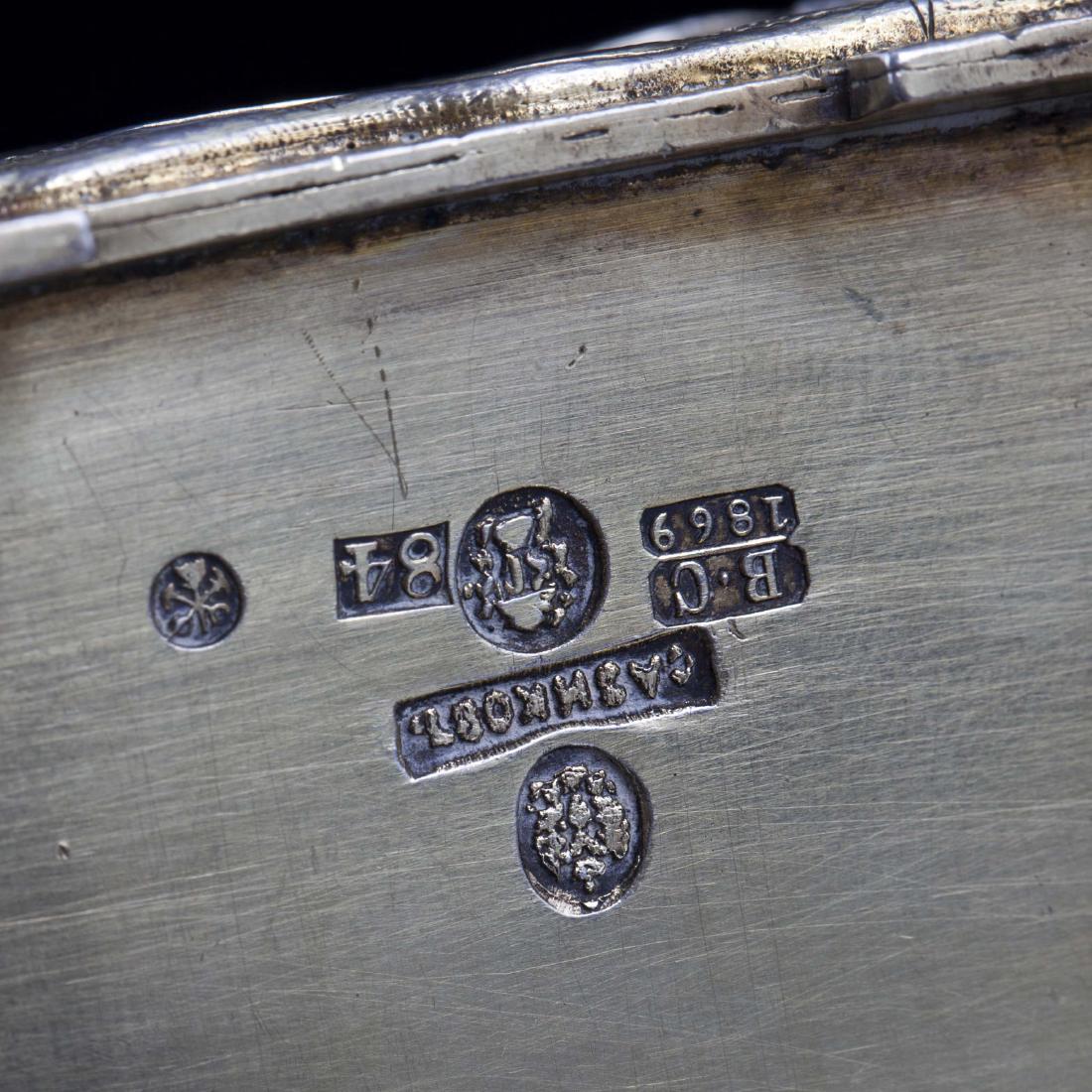 Russian imperial silver salt cellar by I.Sazikov — image 4