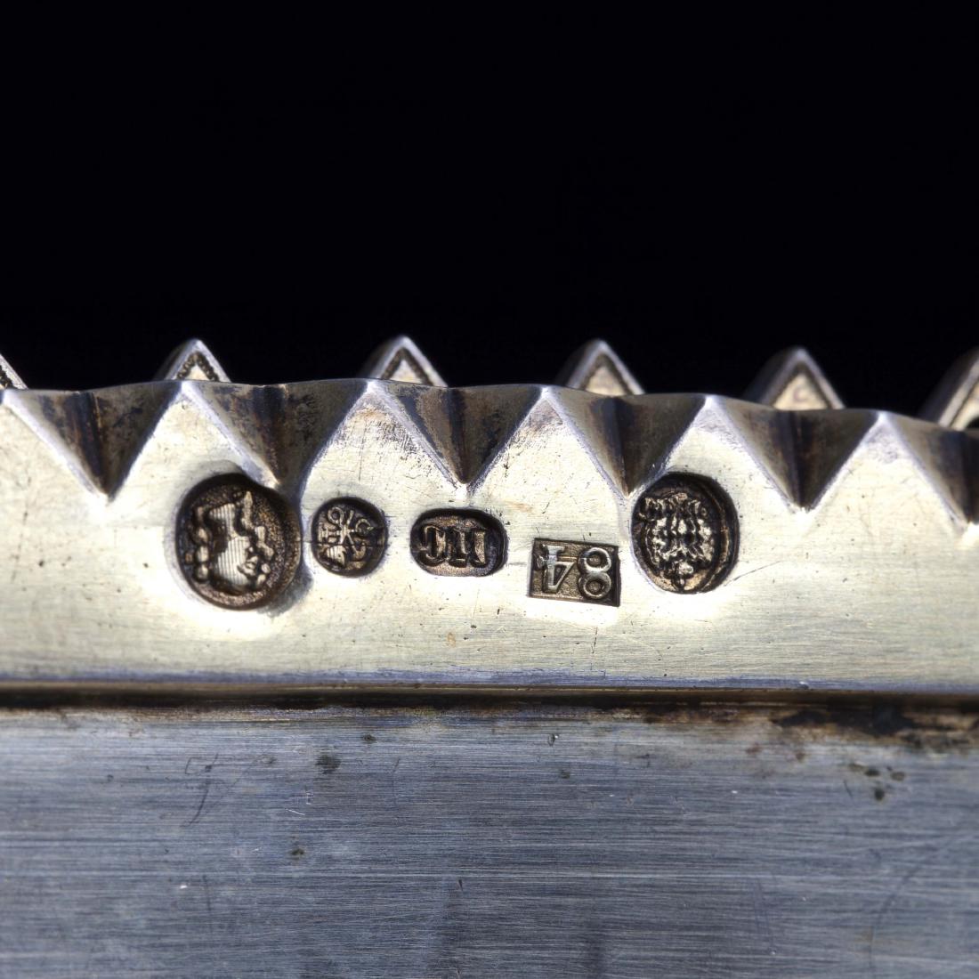 Russian imperial silver salt cellar by I.Sazikov — image 5