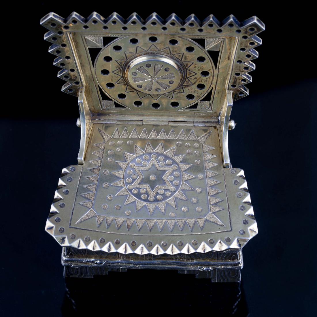 Russian imperial silver salt cellar by I.Sazikov — image 7