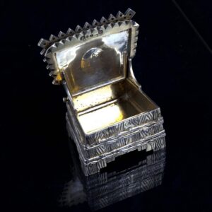 Russian imperial silver salt cellar by I.Sazikov — image 8
