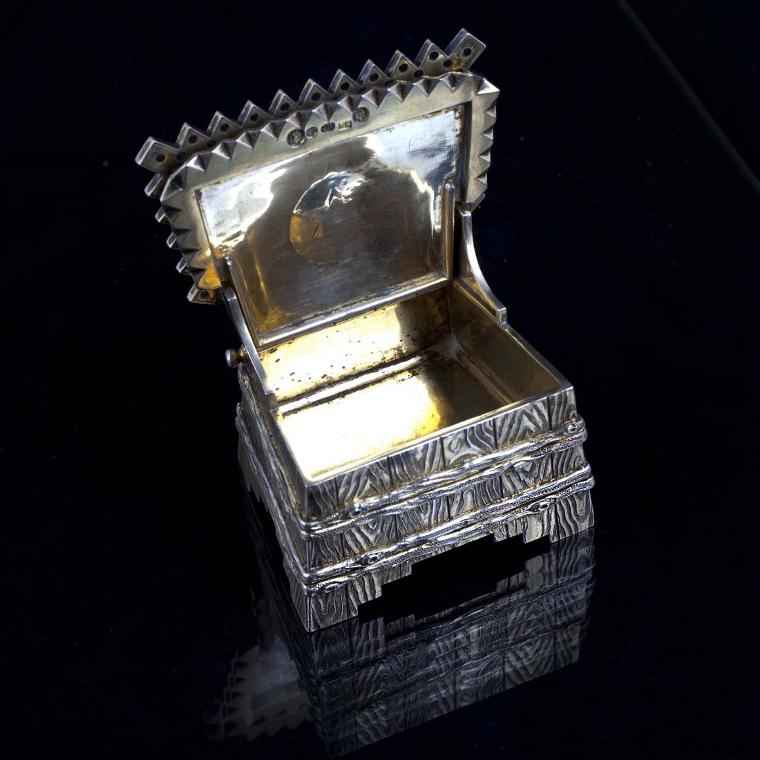 Russian imperial silver salt cellar by I.Sazikov — image 8