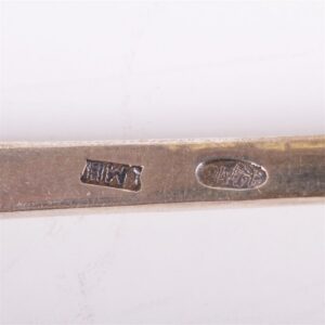 Russian silver and niello tea-spoon set in original box — image 3