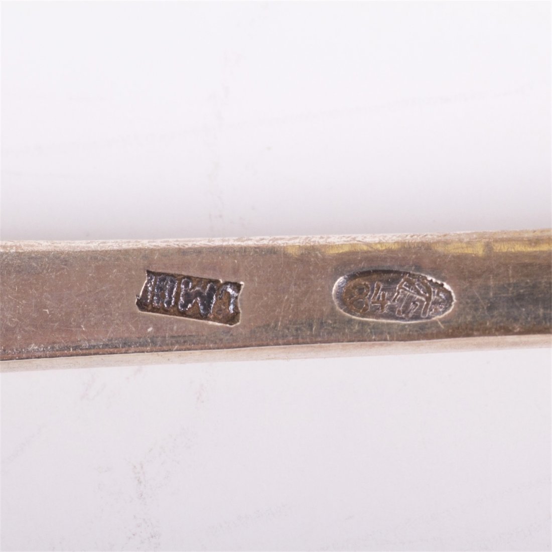 Russian silver and niello tea-spoon set in original box — image 3