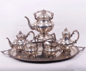 Silver serving service of 6 pieces. ROMA FORNARI. — image 1