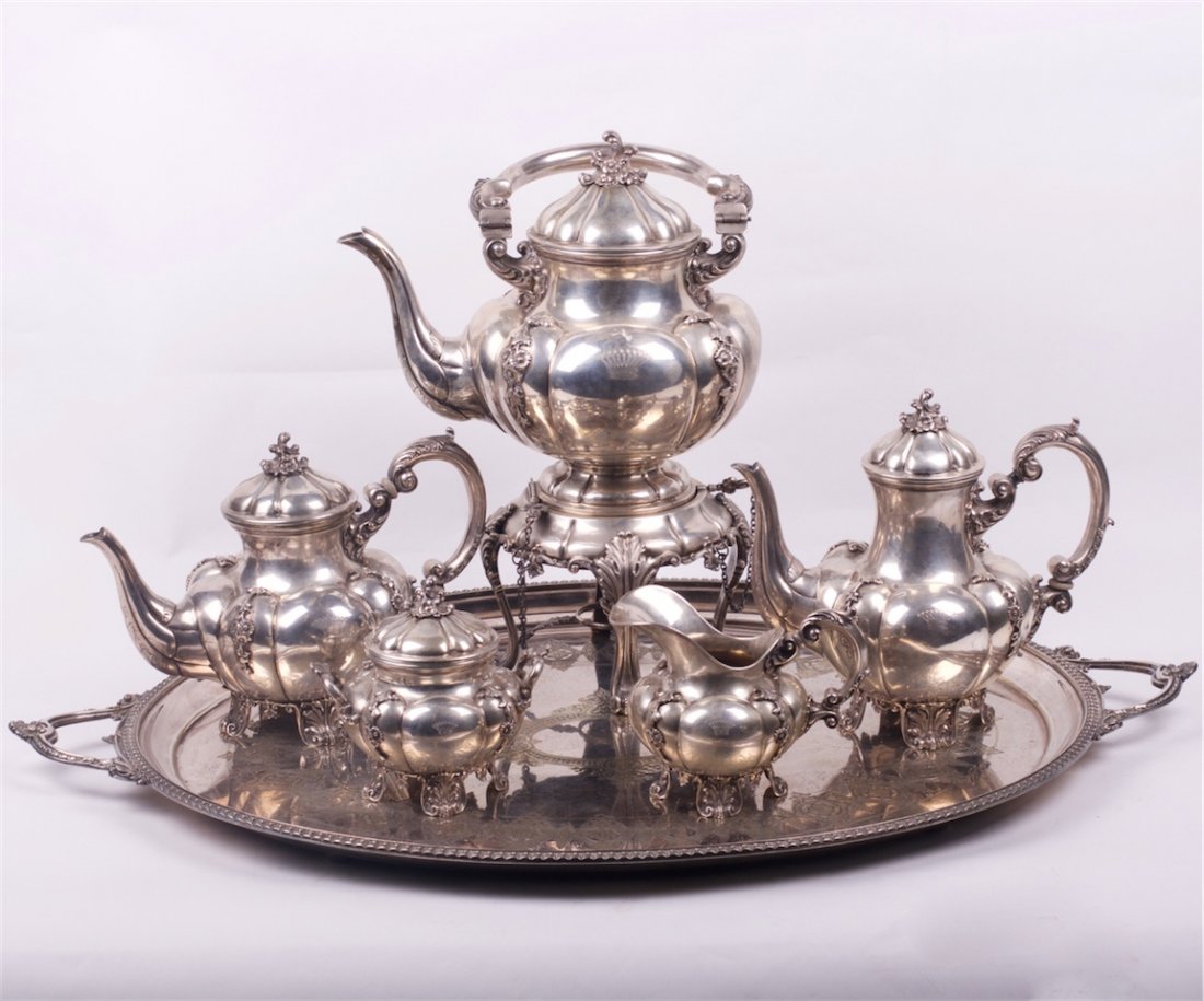 Silver serving service of 6 pieces. ROMA FORNARI. — image 1