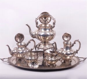 Silver serving service of 6 pieces. ROMA FORNARI. — image 6
