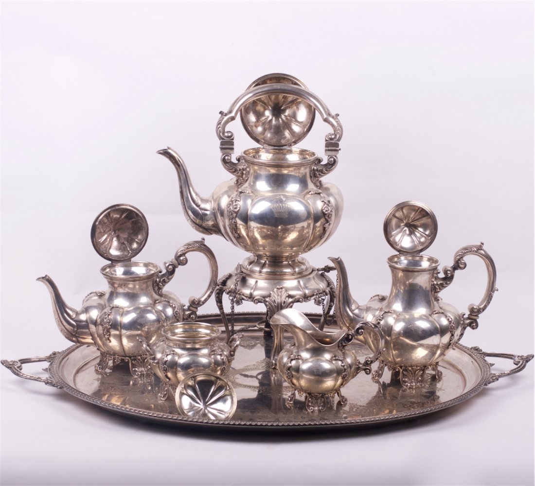 Silver serving service of 6 pieces. ROMA FORNARI. — image 6