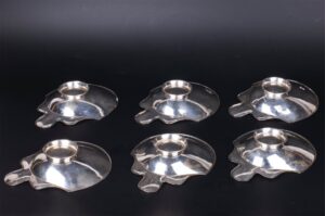 Antique set of 6 ice cream bowls — image 2
