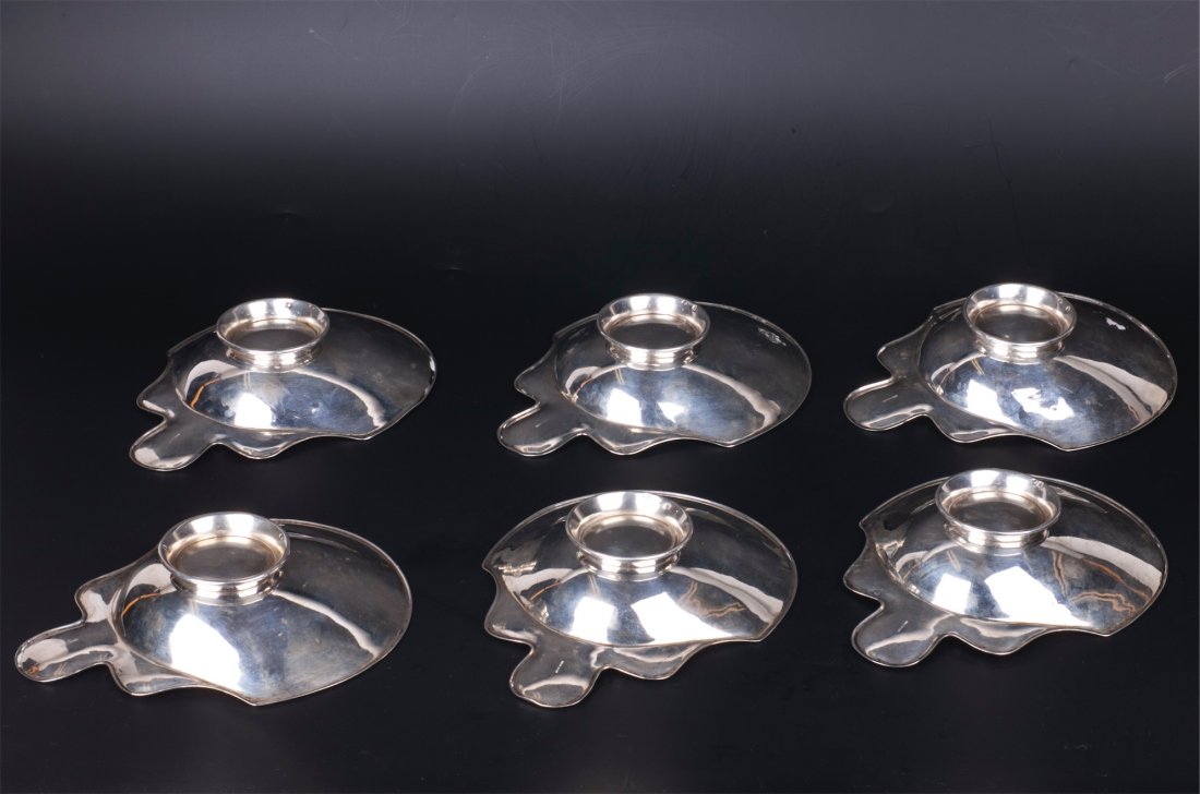 Antique set of 6 ice cream bowls — image 2