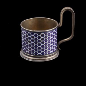 G.Klingert cloisonne enamel teaglass holder — image 1