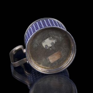 G.Klingert cloisonne enamel teaglass holder — image 5