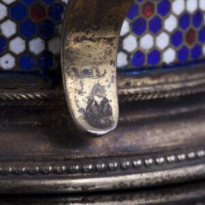 G.Klingert cloisonne enamel teaglass holder — image 8