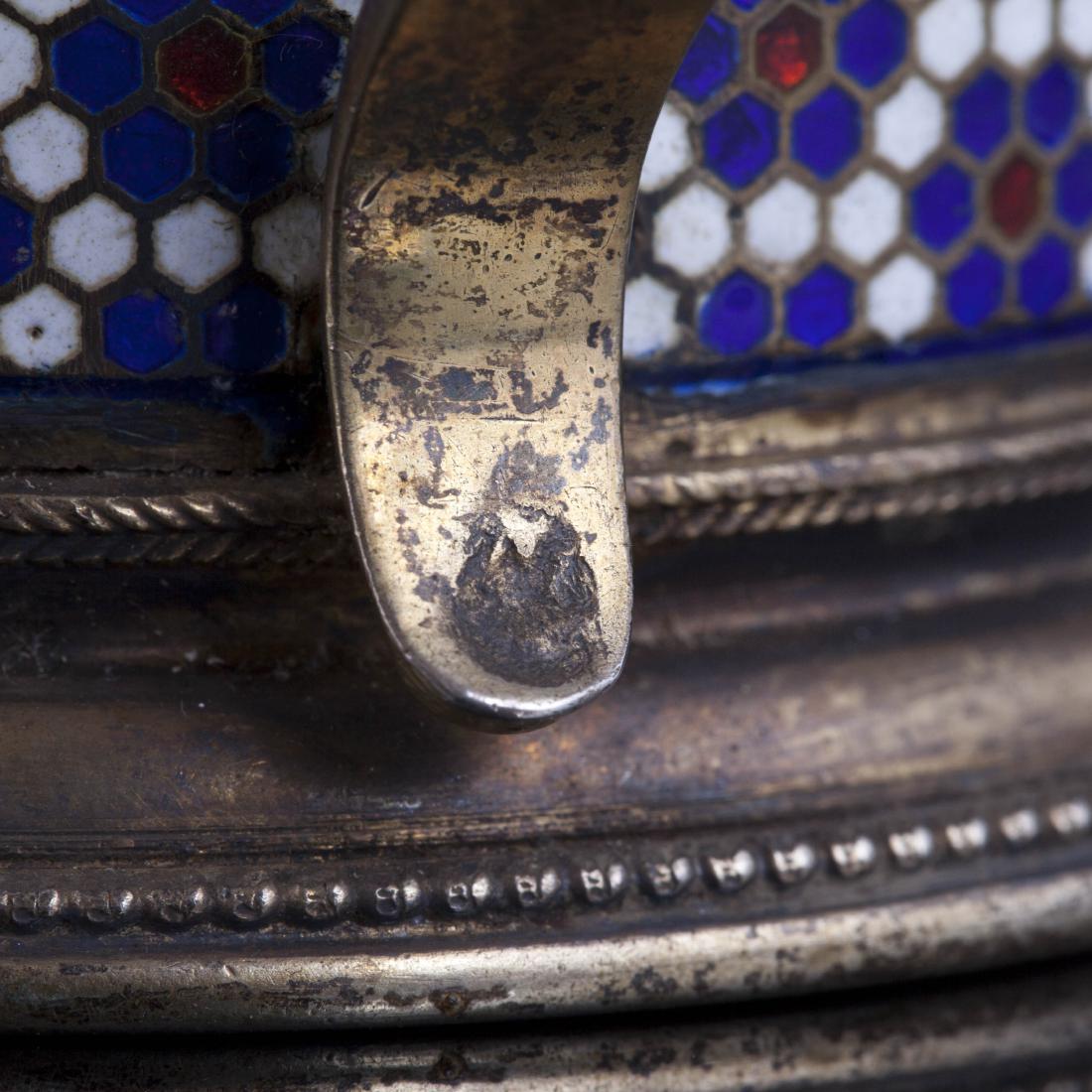 G.Klingert cloisonne enamel teaglass holder — image 8