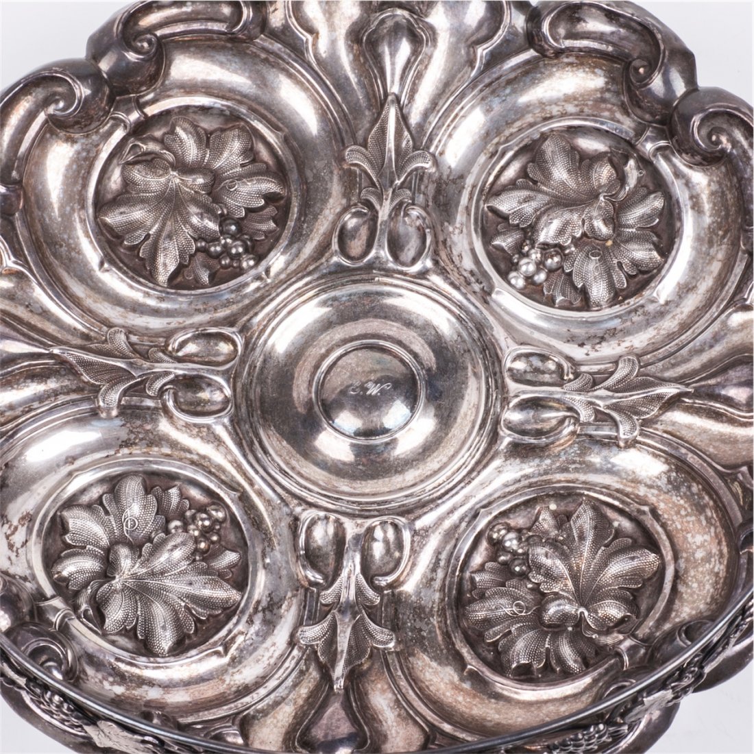 Antique Swedish silver bowl for sweets — image 2