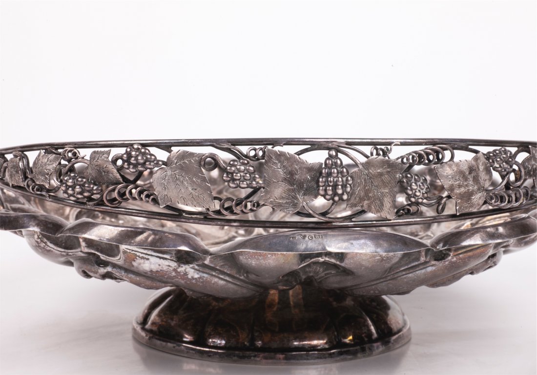 Antique Swedish silver bowl for sweets — image 5