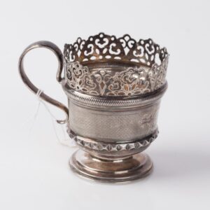 Russian silver tea glass holder. — image 3