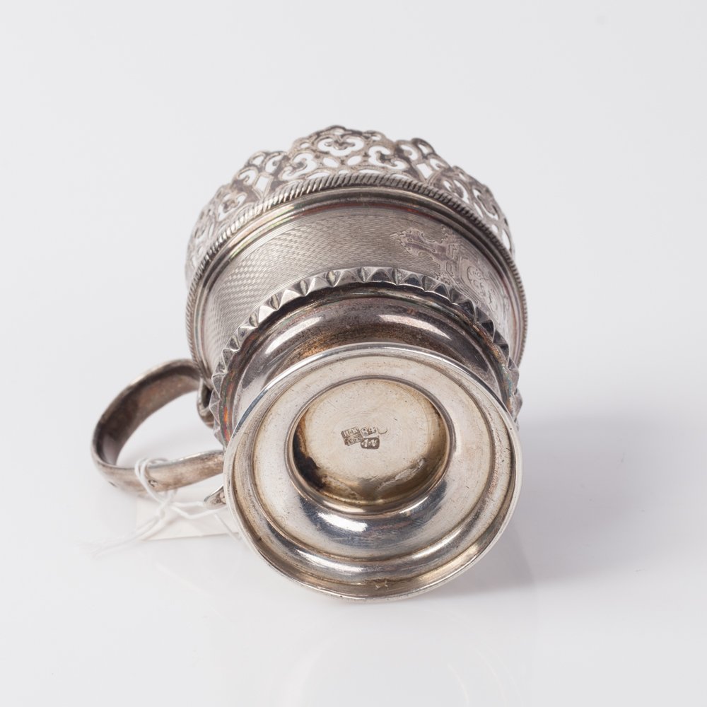 Russian silver tea glass holder. — image 5