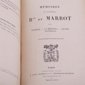 3 volumes of general De Marbot memoirs — image 2