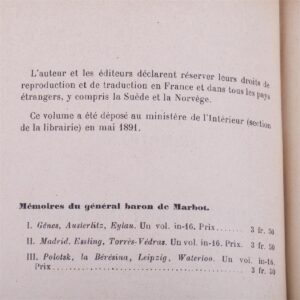 3 volumes of general De Marbot memoirs — image 3