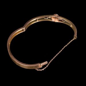 Russian imperial time gold hard hand bracelet with — image 7