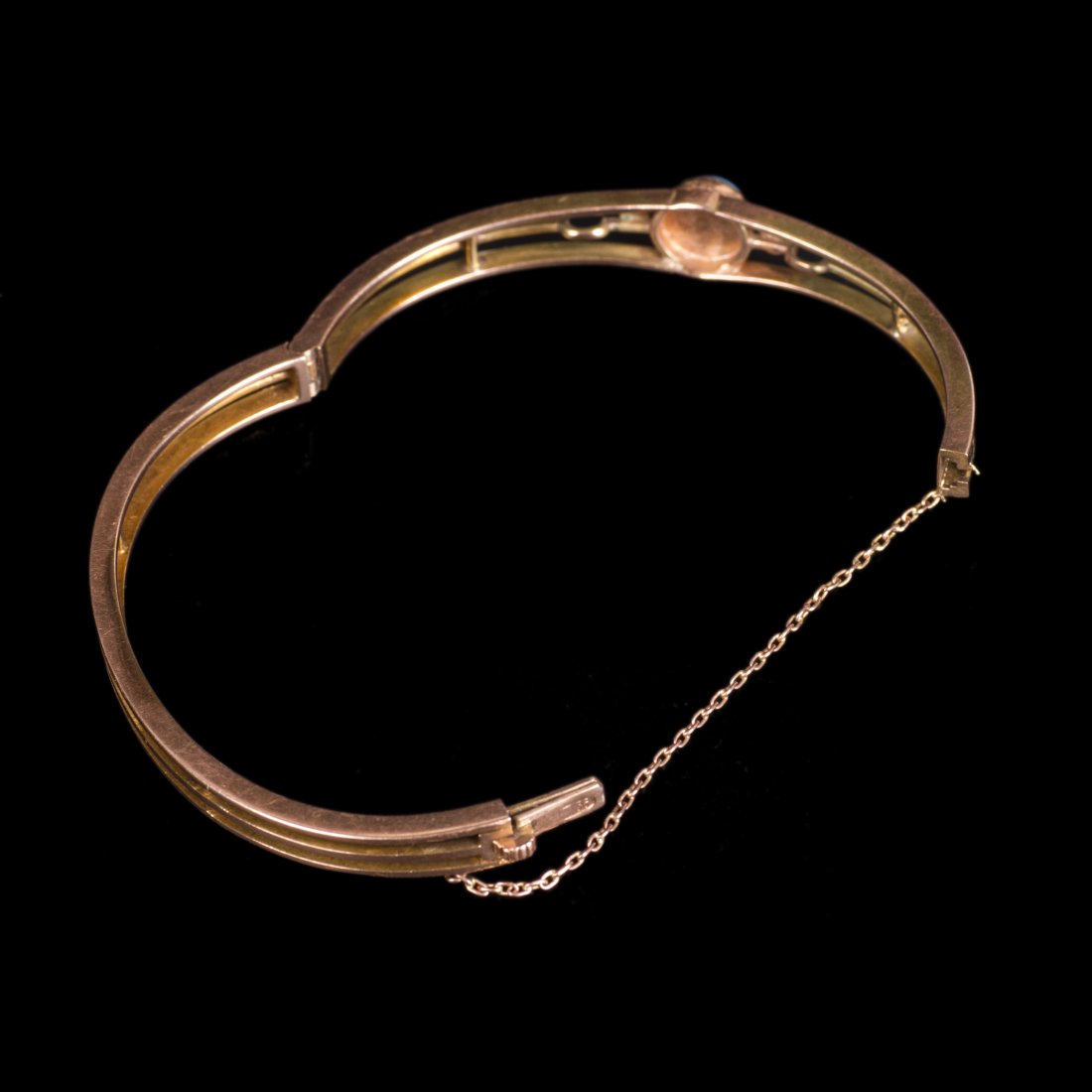 Russian imperial time gold hard hand bracelet with — image 7
