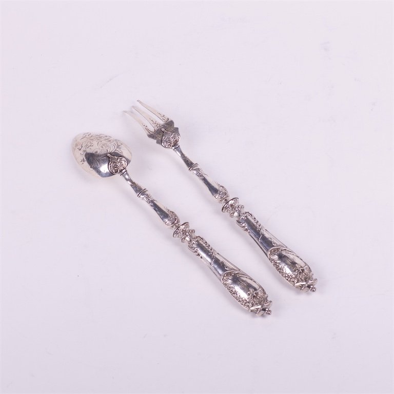 Silver set of 2 pieces for salat. — image 1