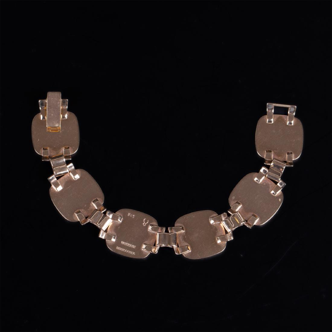 Yellow Gold 9 K South Africa Hand made bracelet — image 2