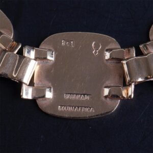 Yellow Gold 9 K South Africa Hand made bracelet — image 3