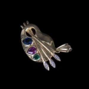 18K gold pendant in the shape of palette — image 1