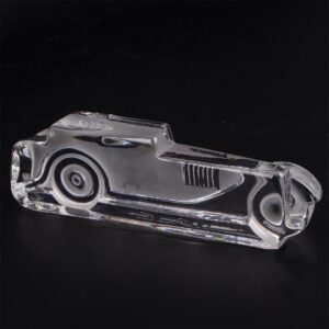 Daum crystal glass car figure — image 2