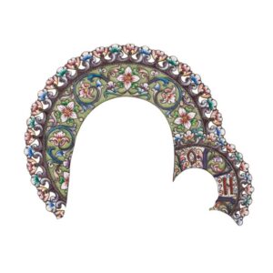 Russian Mother of God icon riza crown — image 1