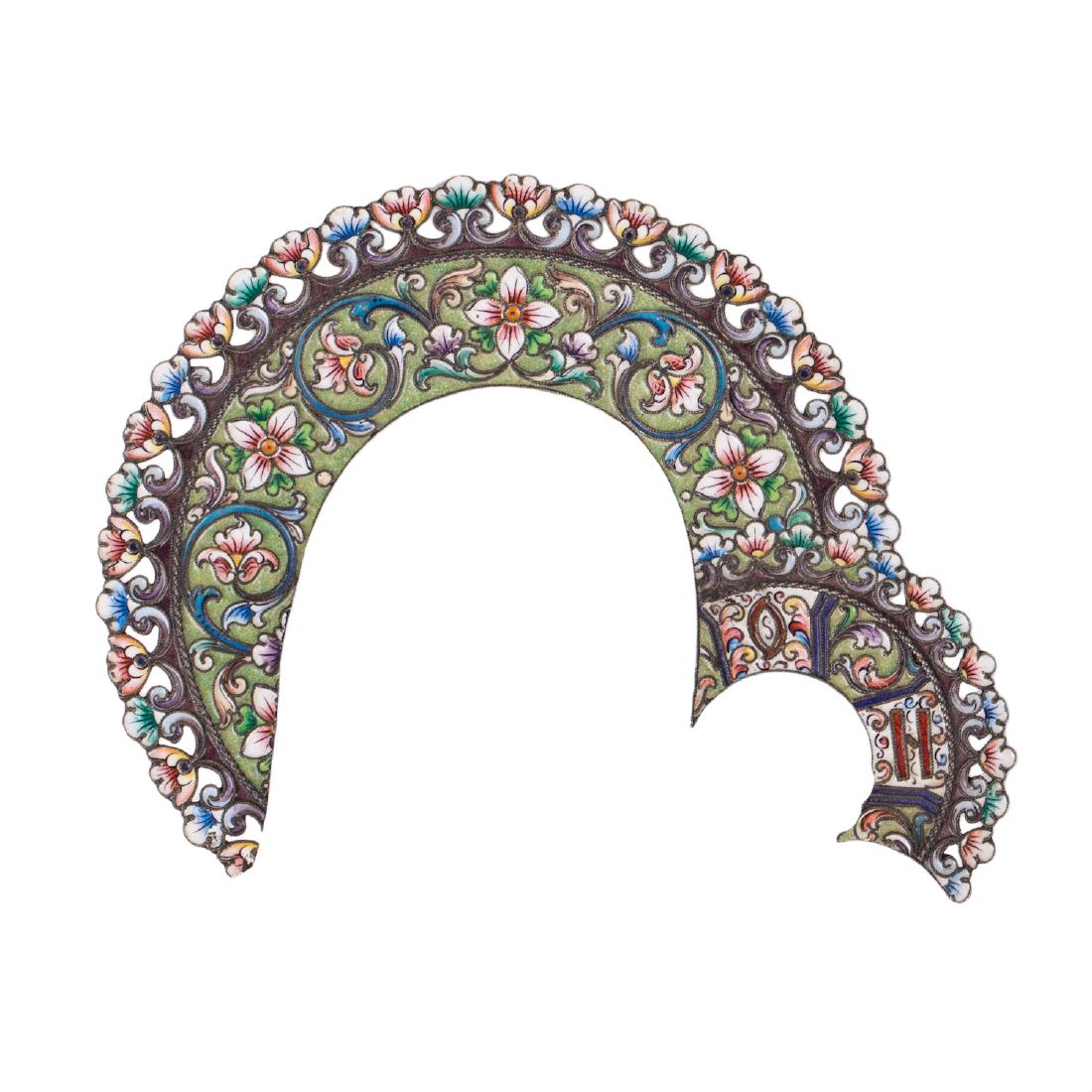 Russian Mother of God icon riza crown — image 1