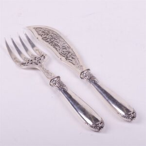 Silver set for dessert. — image 6