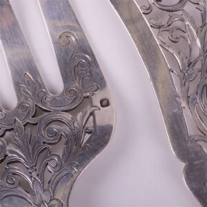 Silver set for dessert. — image 7